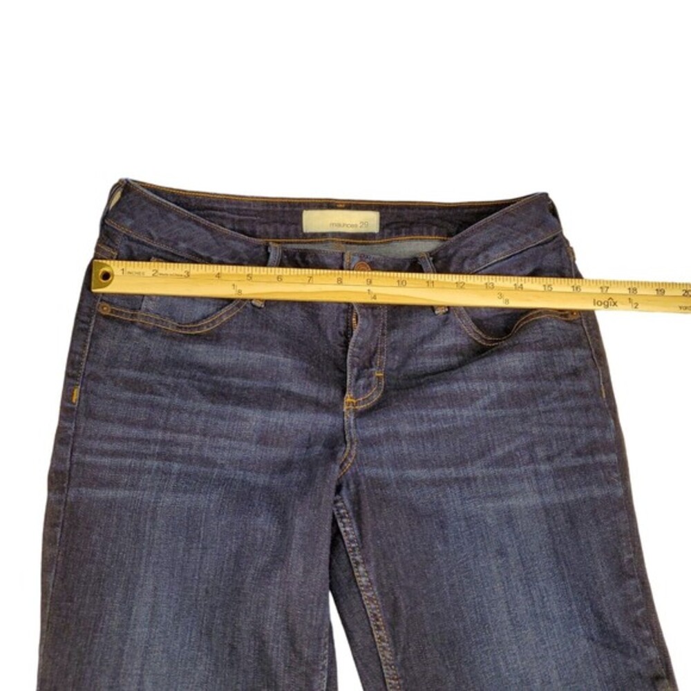 Maurices 29 Skinny‎ Ankle Raw Hem Fringe Dark Wash Stretch Denim Jeans - Picture 3 of 11